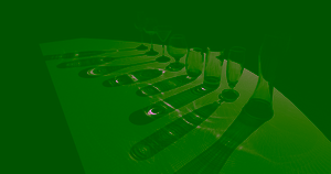 Glasses caustics pre-rendered with CandelaDXR